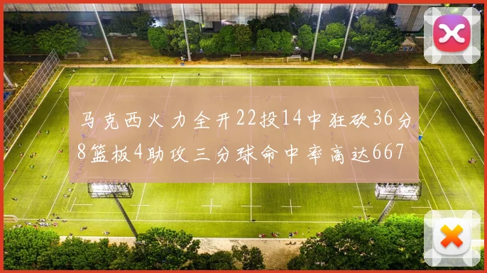 马克西火力全开22投14中狂砍36分8篮板4助攻三分球命中率高达667